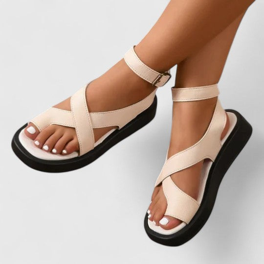 Vera | Elegante Riemchensandalen aus Leder