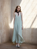 Franziska | Leichtes Sommerkleid in Sandfarben