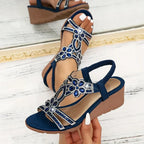Vera | Elegante Keilabsatz-Sandalen aus Leder