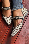 Lena | Ballerinas mit Animalprint und Riemchen