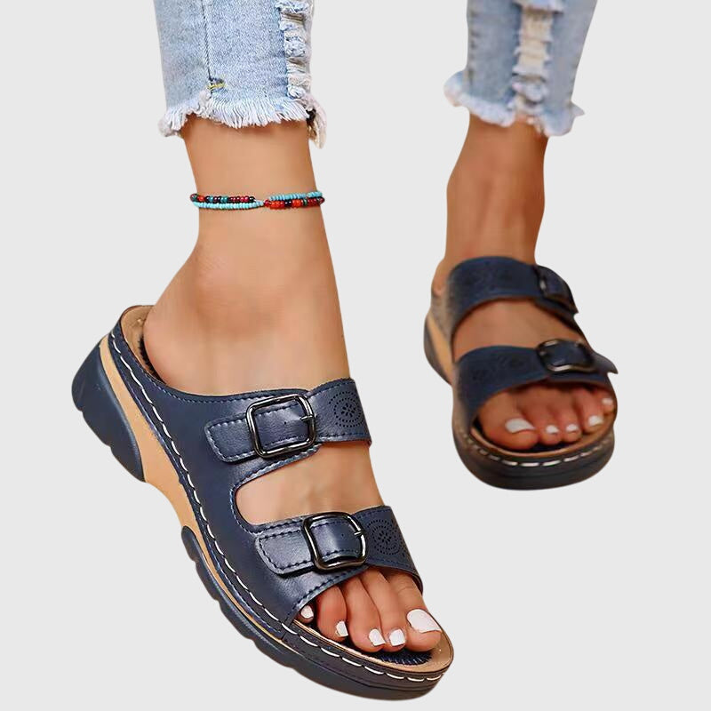Vera | Orthopädische Ledersandalen mit Komfort