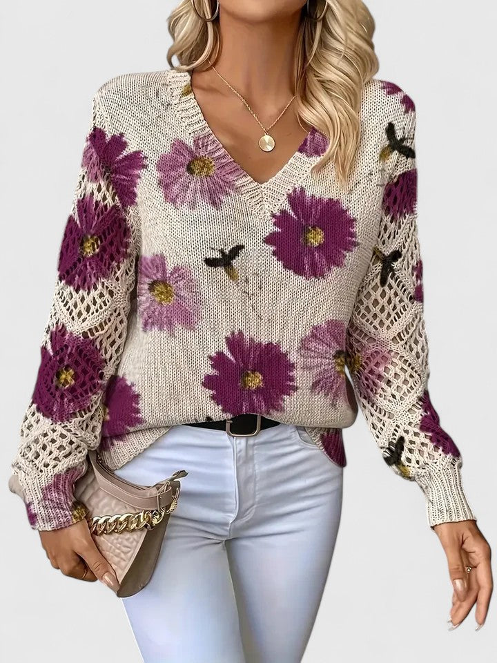 Mia | Klassisches Langarmshirt mit Rundhals