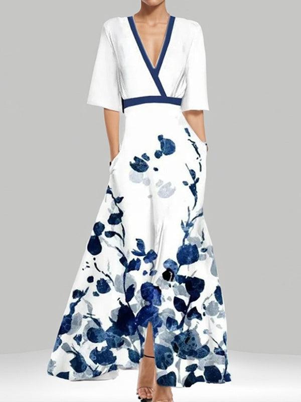 Vera | Elegantes Maxi-Kleid mit Ärmeldetail