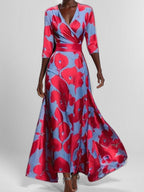 Vera | Elegantes Maxi-Kleid mit Ärmeldetail