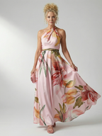 Mirelle | Fließendes Maxikleid mit Blumenmuster