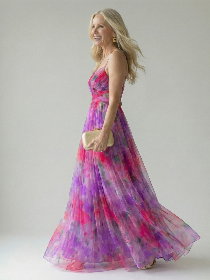 Liesbeth | Weiches Wickel-Maxi-Kleid