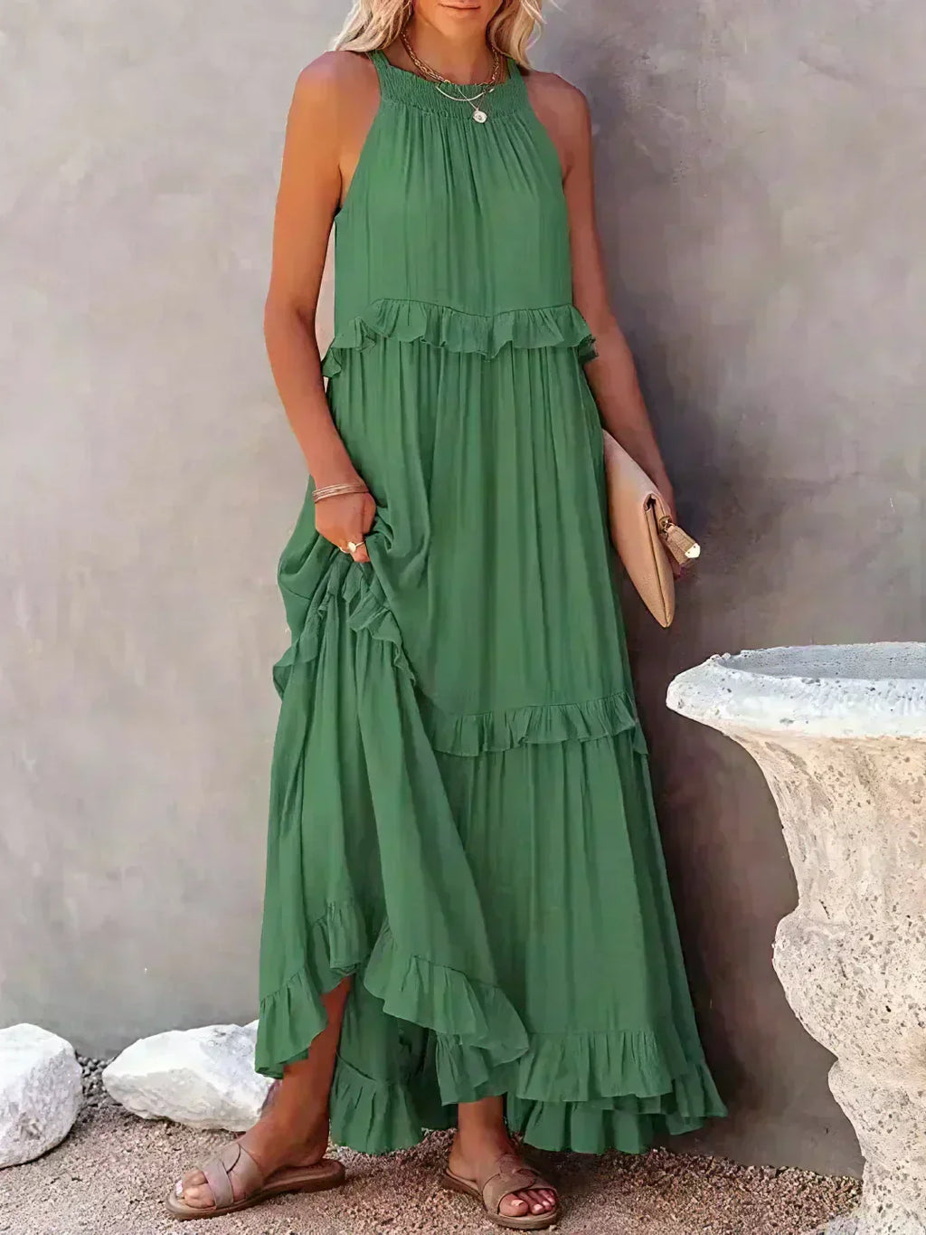 Vera | Kleid mit romantischem Rüschenabschluss