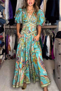 Vera | Luftiges Maxikleid mit Puffärmeln