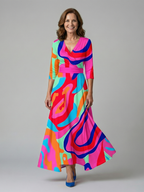 Vera | Midi-Kleid mit überkreuztem Ausschnitt