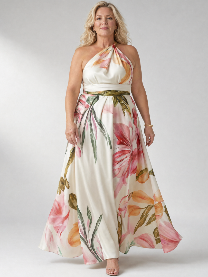 Philippa | Leichtes Blumenkleid Maxi