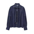 Frieda | Leichte Jeansbluse im Riviera-Stil