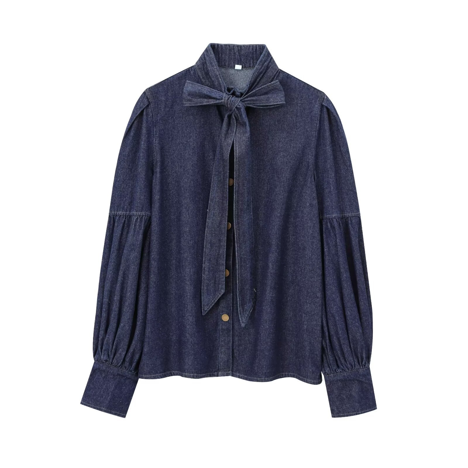 Frieda | Leichte Jeansbluse im Riviera-Stil