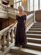 Solveig | Off-Shoulder Midikleid