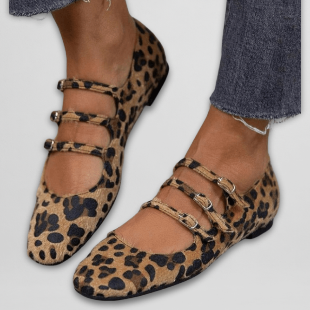 Vera | Flache Sandalen mit drei Riemen