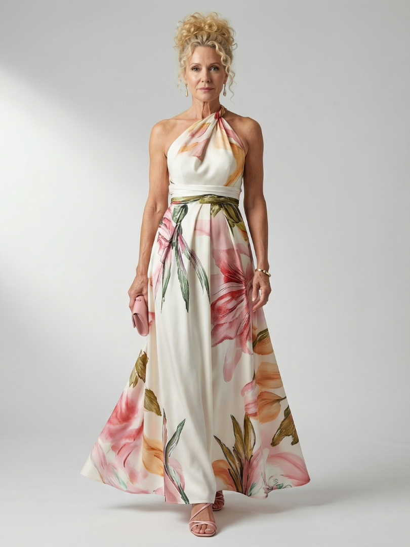 Philippa | Leichtes Blumenkleid Maxi