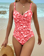 Vera | Gemusterter Einteiler-Tankini mit Print