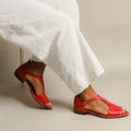Vera | Offene Sandalen mit Schnallenriemen