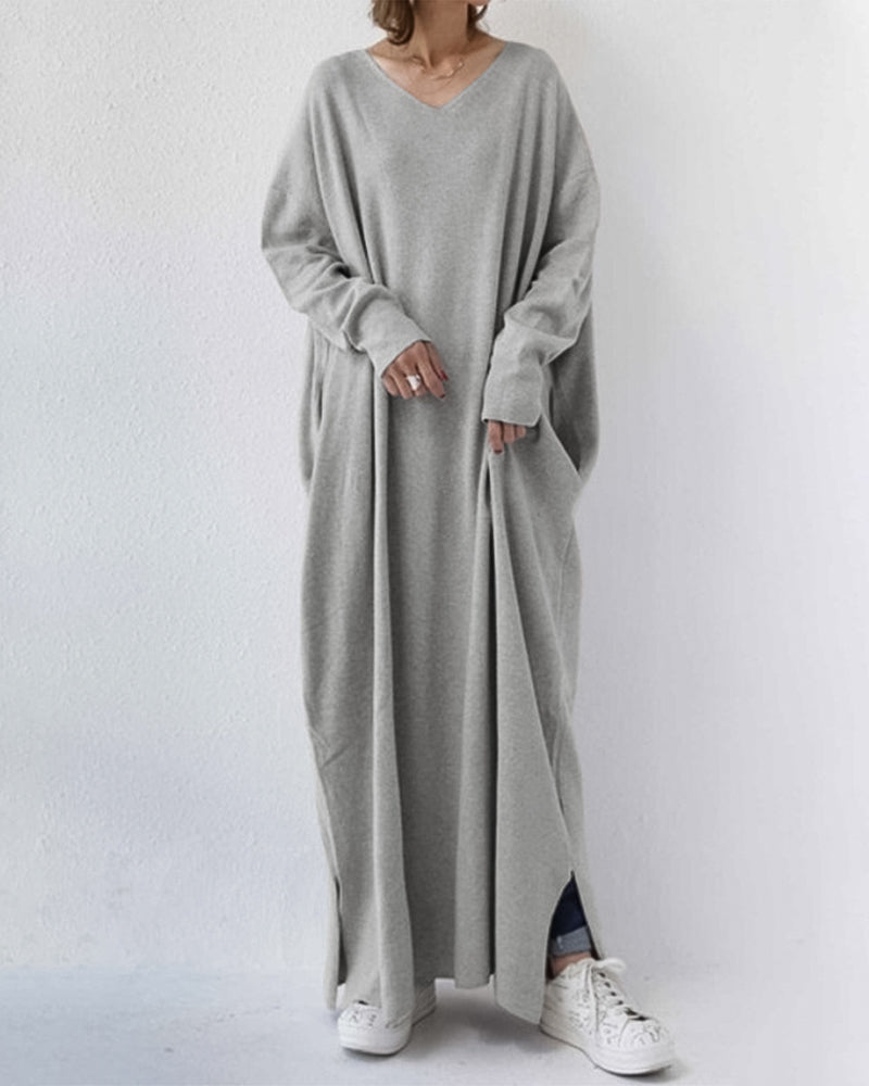Frieda | Langes Freizeitkleid mit Komfort