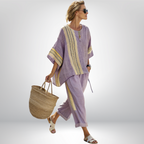Vera | Verspieltes Boho-Set mit Streifen