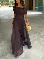 Leonora | Fließendes Maxikleid aus Tüll