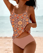 Vera | Romantisches Retro-Blumen Tankini