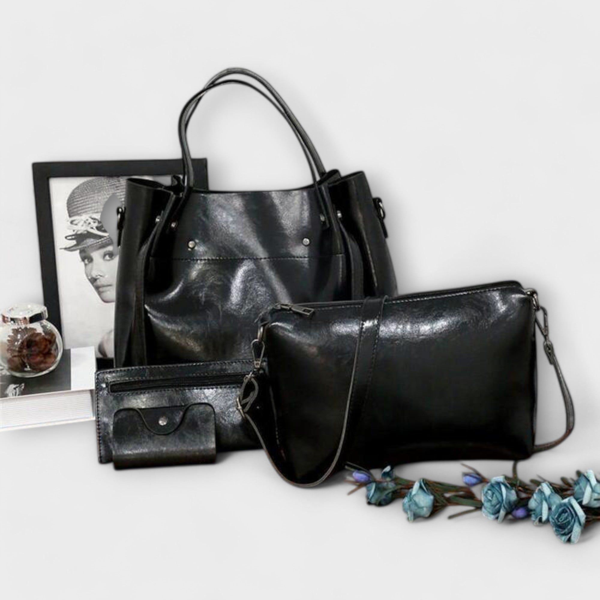 Petra | Klassisches Handtaschen-Set im Vintage-Stil