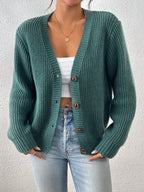 Tanja | Gemütliche Strickweste mit Zopfmuster