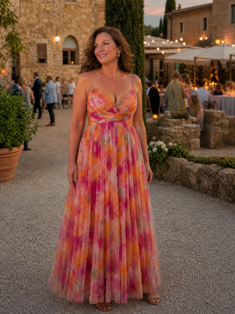 Liesbeth | Weiches Wickel-Maxi-Kleid