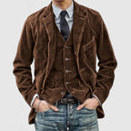 Frieda | Strukturierter Cord-Blazer mit Weste