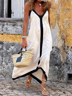 Vera | Buntes Colorblock Midi-Kleid