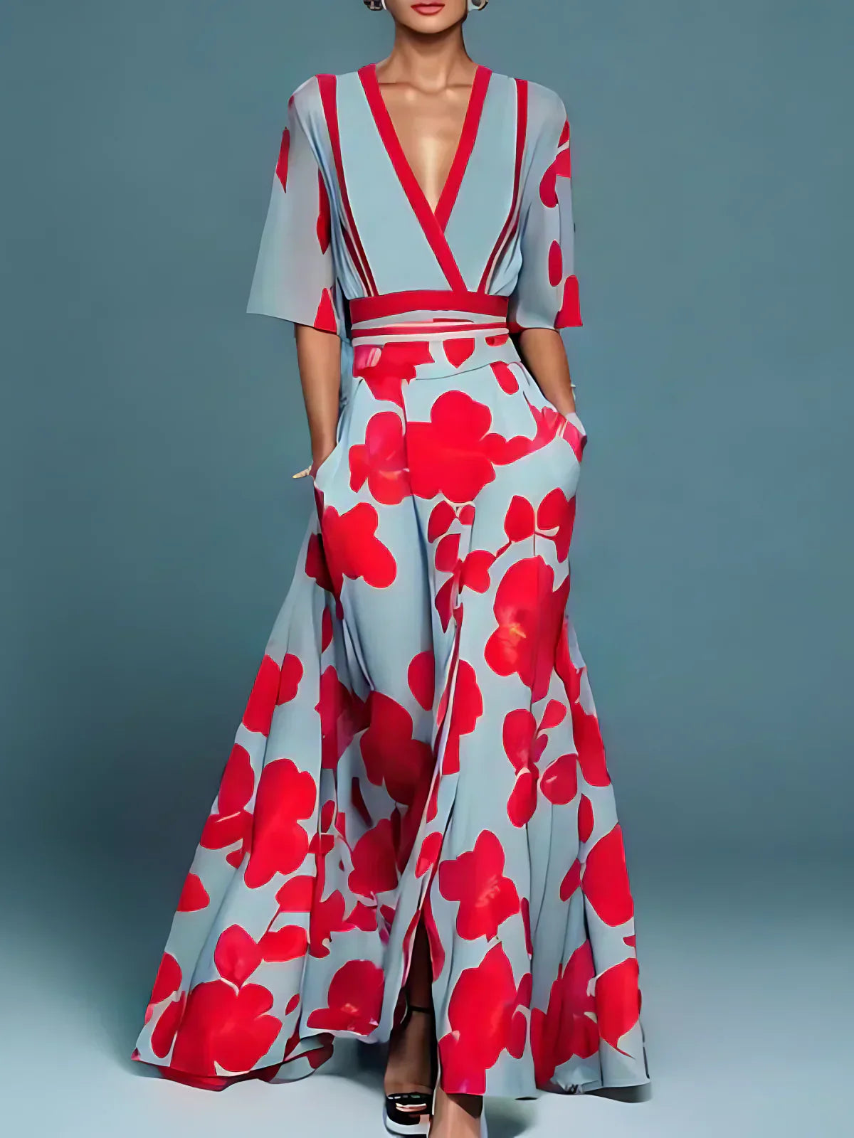 Vera | Figurbetontes Kleid mit langen Ärmeln