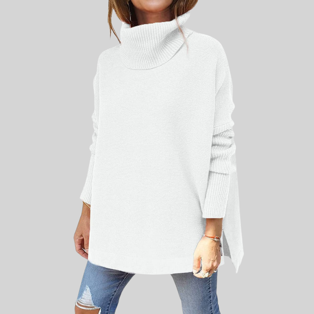 Vera | Weiter Pullover mit Rollkragen