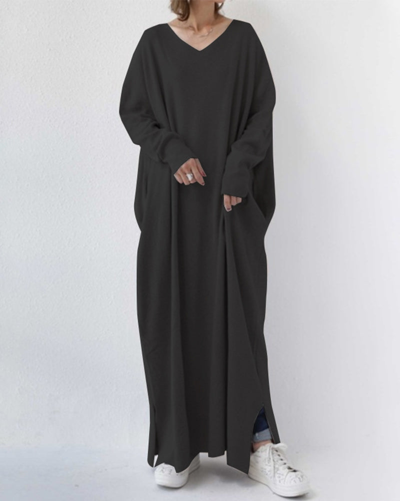 Frieda | Langes Freizeitkleid mit Komfort