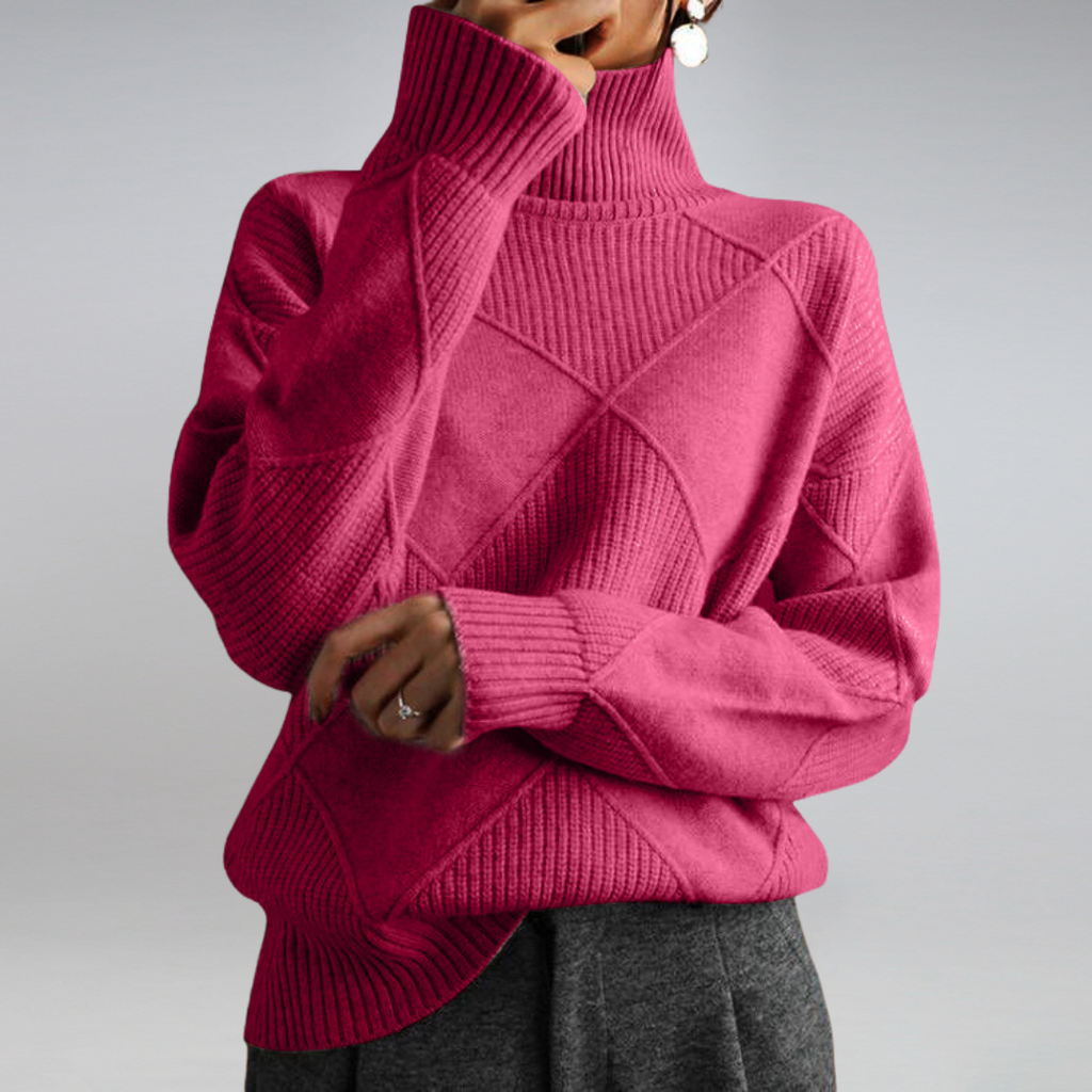 Vera | Weicher Strickpullover in Zartrosa