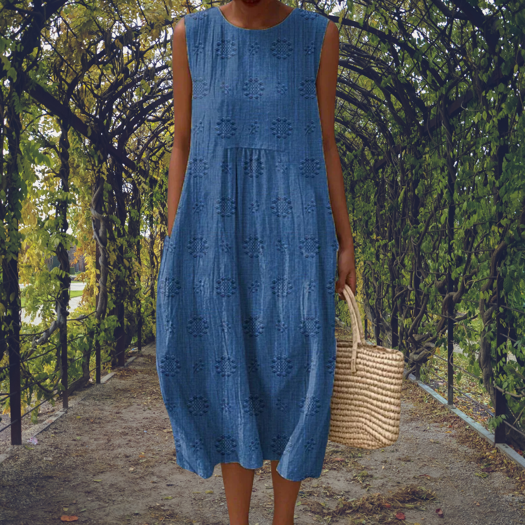 Mathilda | Ärmelloses Kleid mit Seitentaschen