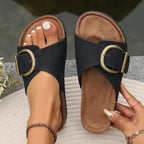 Vera | Leichte Slip-On-Sandalen in Elfenbein