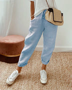 Vera | Leichte Sommerhose mit Leinen