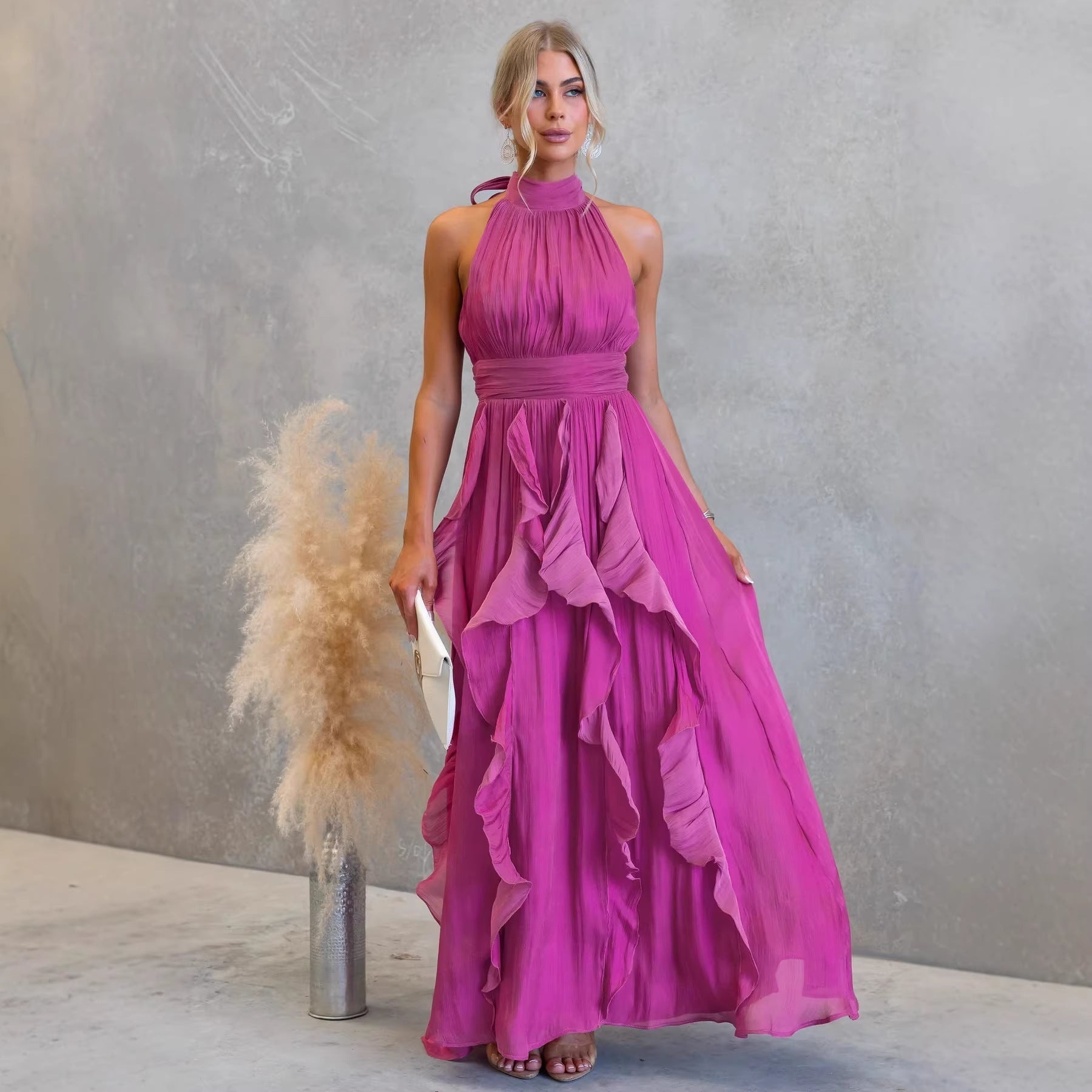 Vera | Verspieltes Maxikleid mit Rüschen