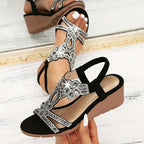 Vera | Elegante Keilabsatz-Sandalen aus Leder