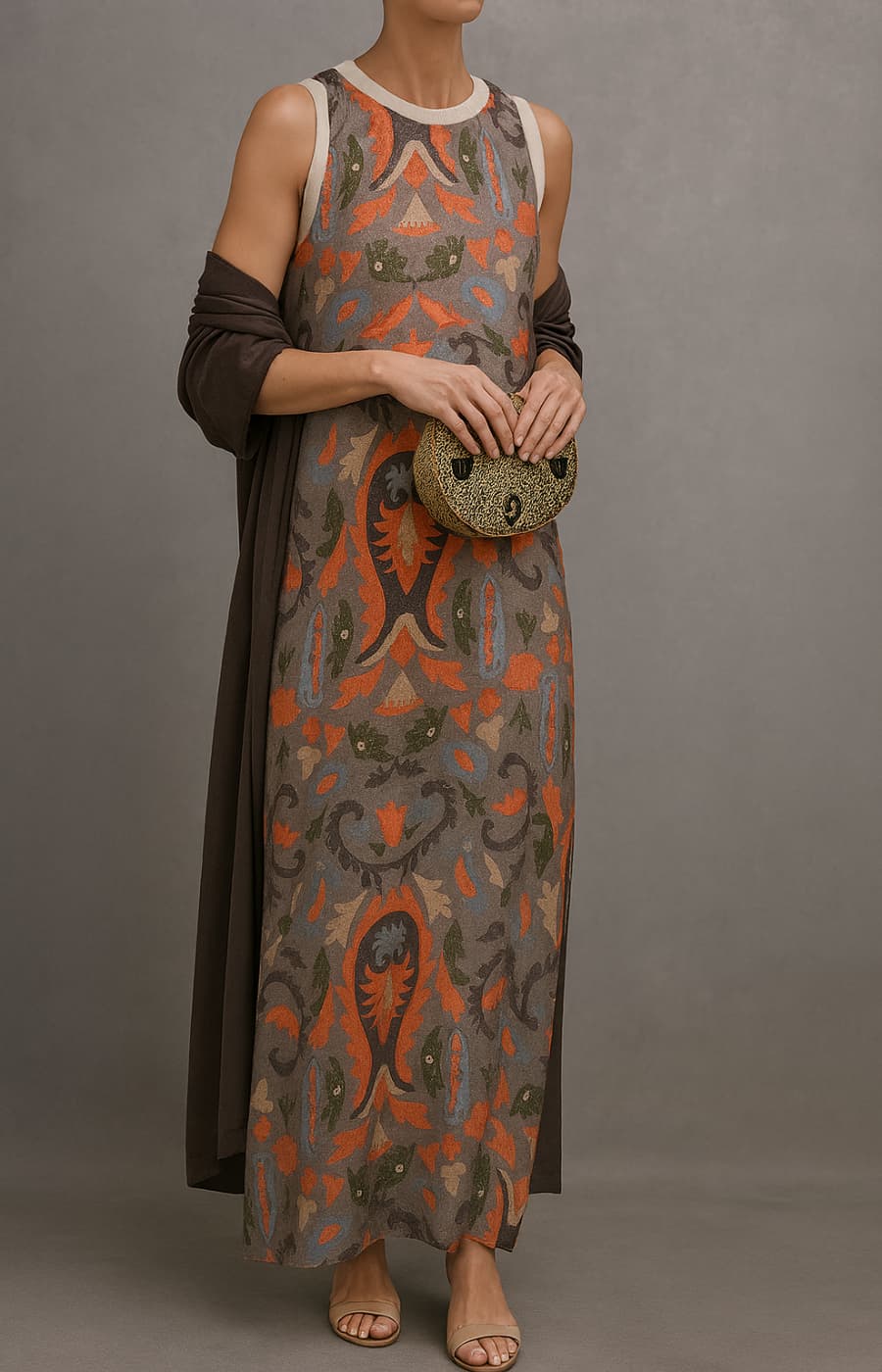 Britta | Kleid mit eleganter Stola
