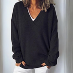 Petra | Kuscheliger Strickpullover mit Zopfmuster