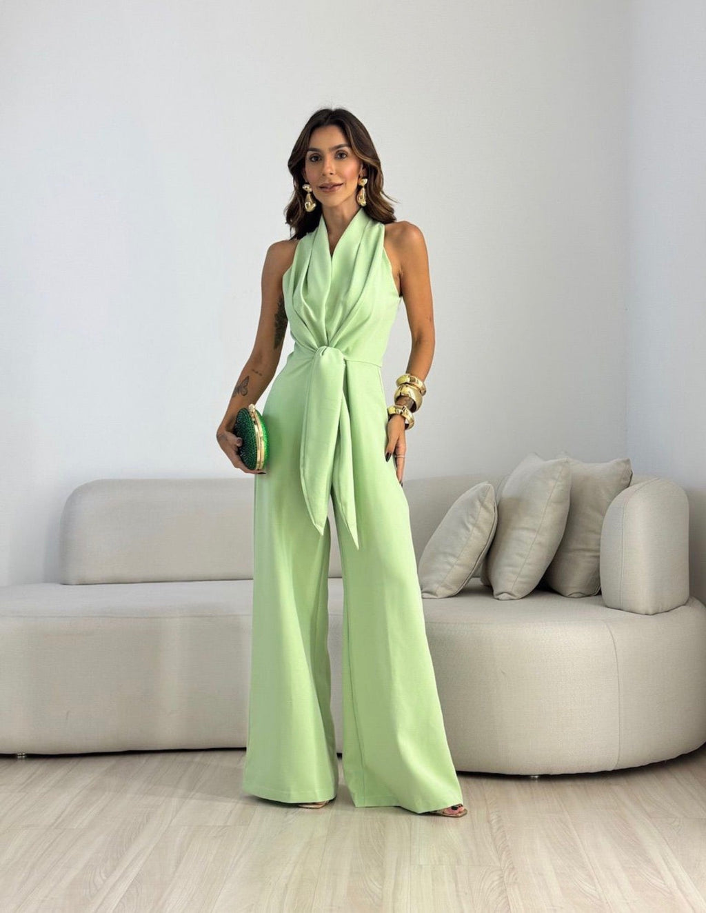 Carol | Jumpsuit mit Knotendetail