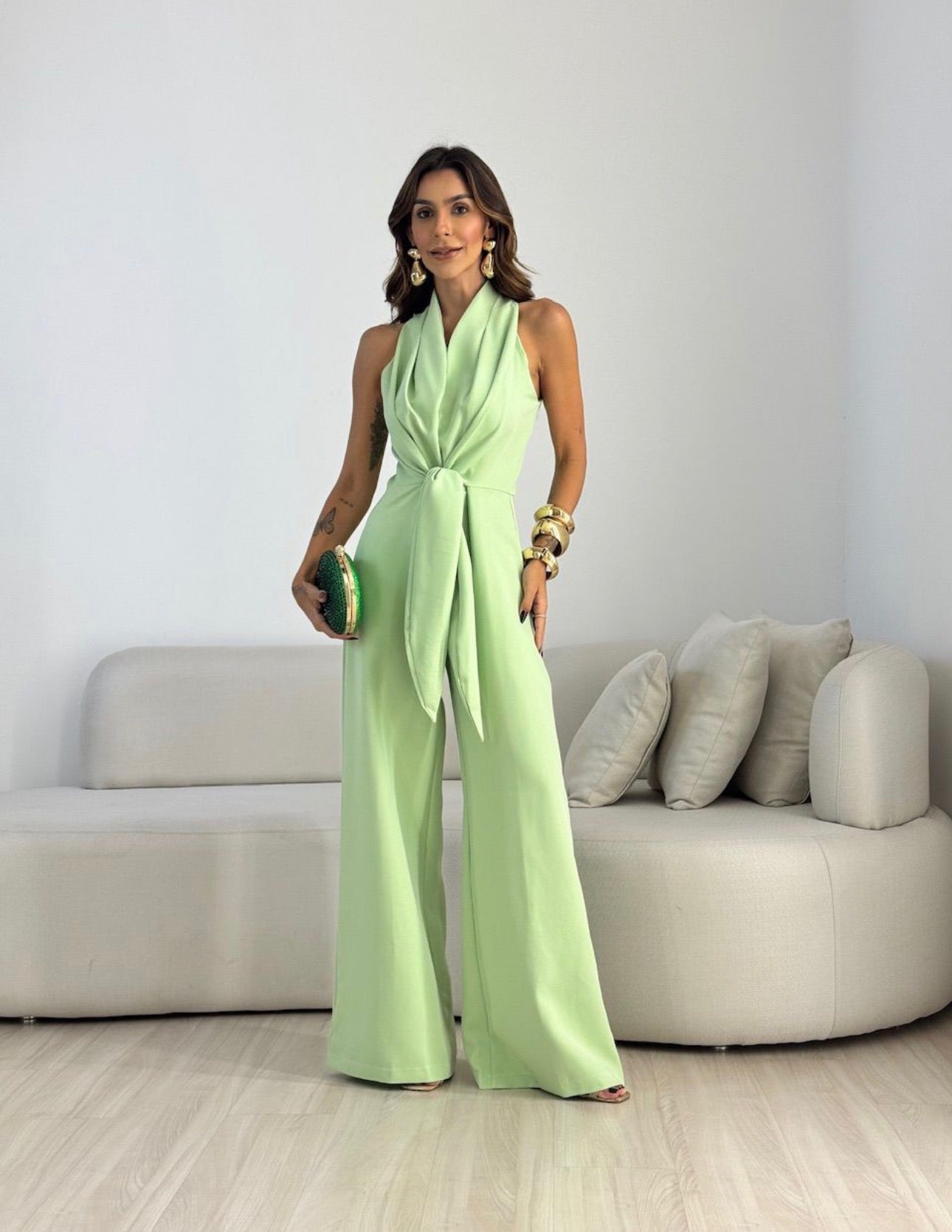 Carol | Jumpsuit mit Knotendetail
