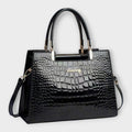 Vera | Schimmernde Reptilprägung Handtasche