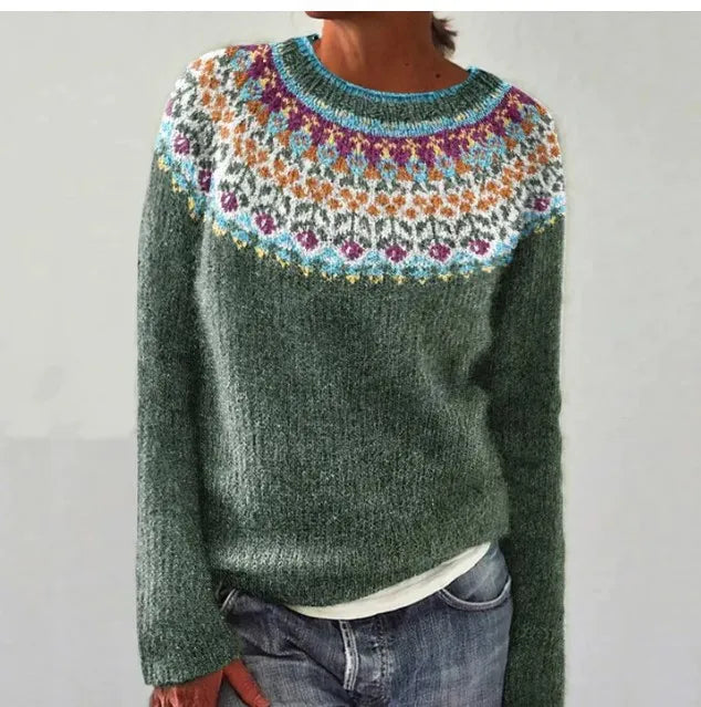 Lena | Kuscheliger Strickpullover mit Rundhals
