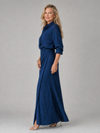 Mirielle | Maxikleid in Wickeloptik mit langen Ärmeln