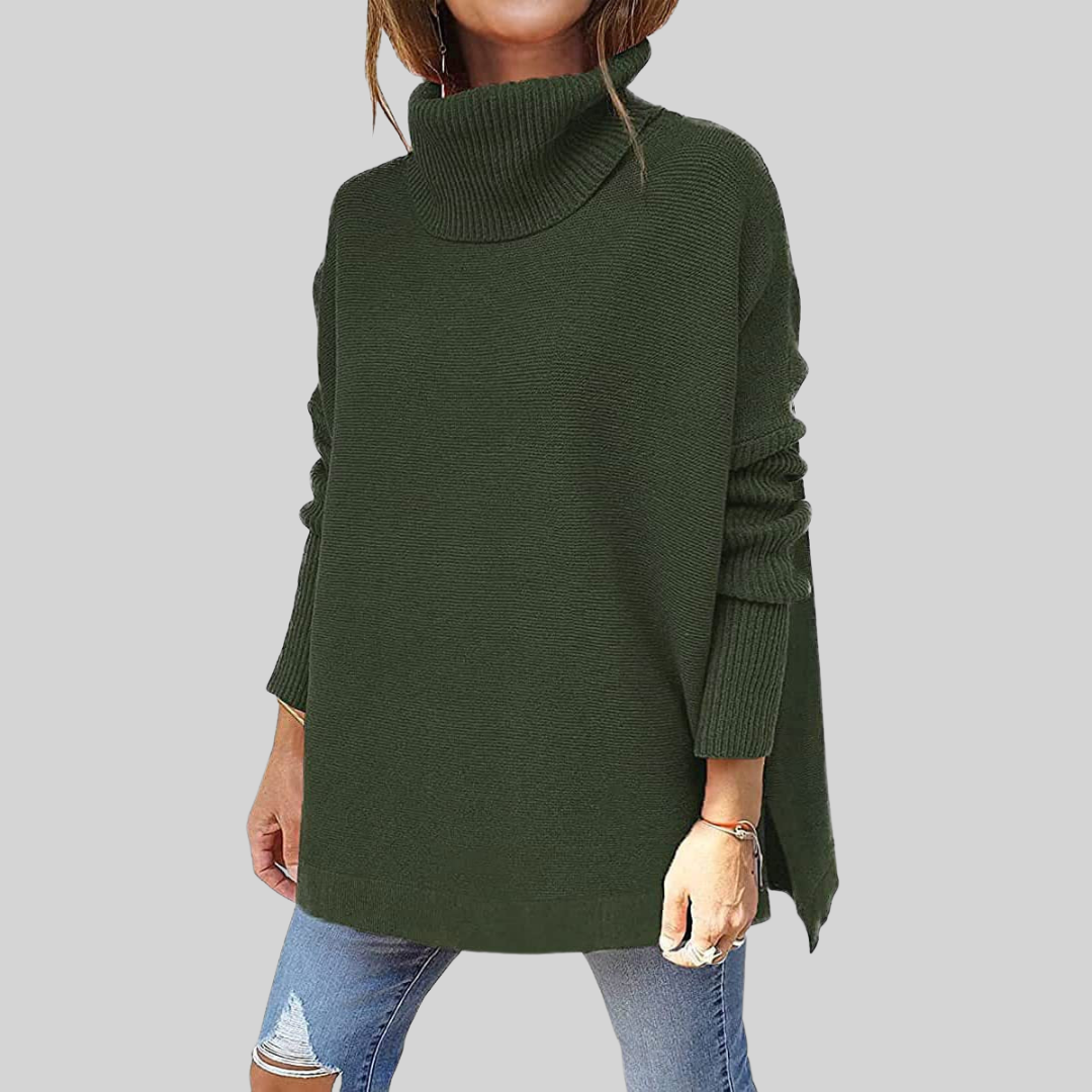 Vera | Weiter Pullover mit Rollkragen