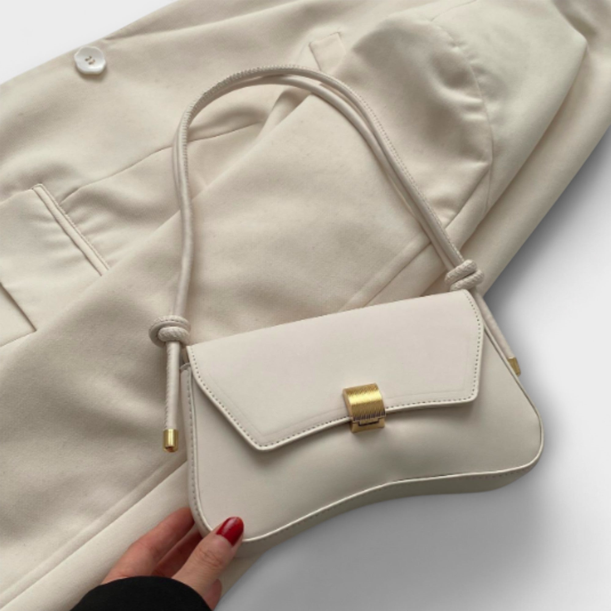 Marlene | Klassische Falthandtasche im Vintagelook