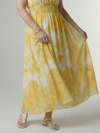 Fenja | Gerafftes Halter-Midikleid für jeden Tag