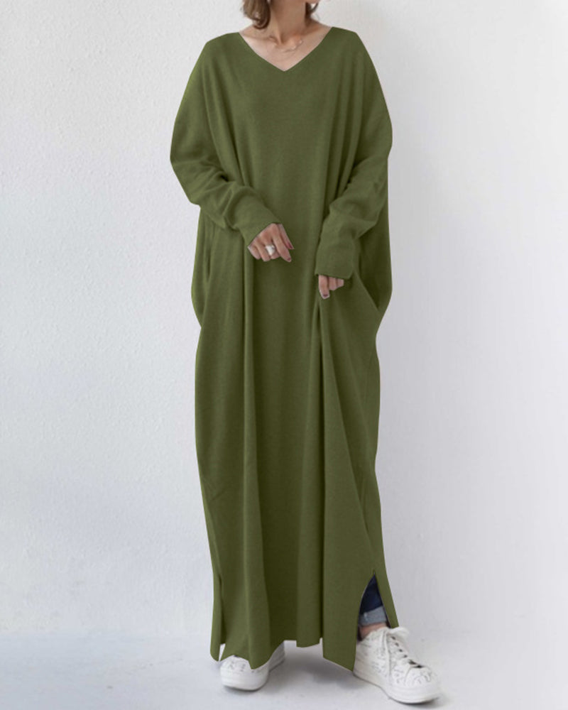Frieda | Langes Freizeitkleid mit Komfort